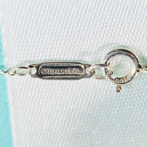 TIFFANY & CO Sentimental double Heart necklace Rose 750 18k & 925 - Picture 7 of 10